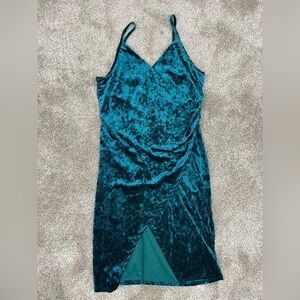 slim fit dress slacks Velvet One-Shoulder Gown